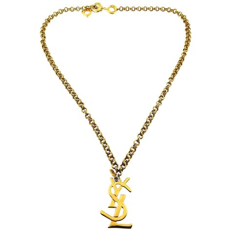 ysl necklace logo